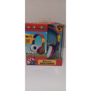 Super Mario Bluetooth Wireless NIB Kids Music TV Laptop Phone Pad Headphones